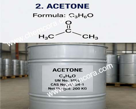 Acetone Bulk Supply — CHEMCORA